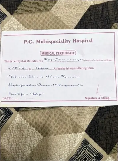 Medical Certificate Template 1